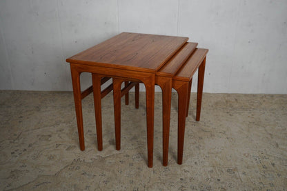 Teak Satztische Couchtisch Dänisch Mid Century Vintage