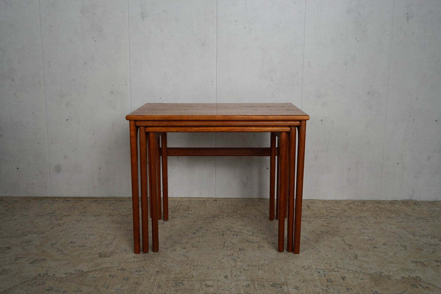 Teak Satztische Couchtisch Dänisch Mid Century Vintage