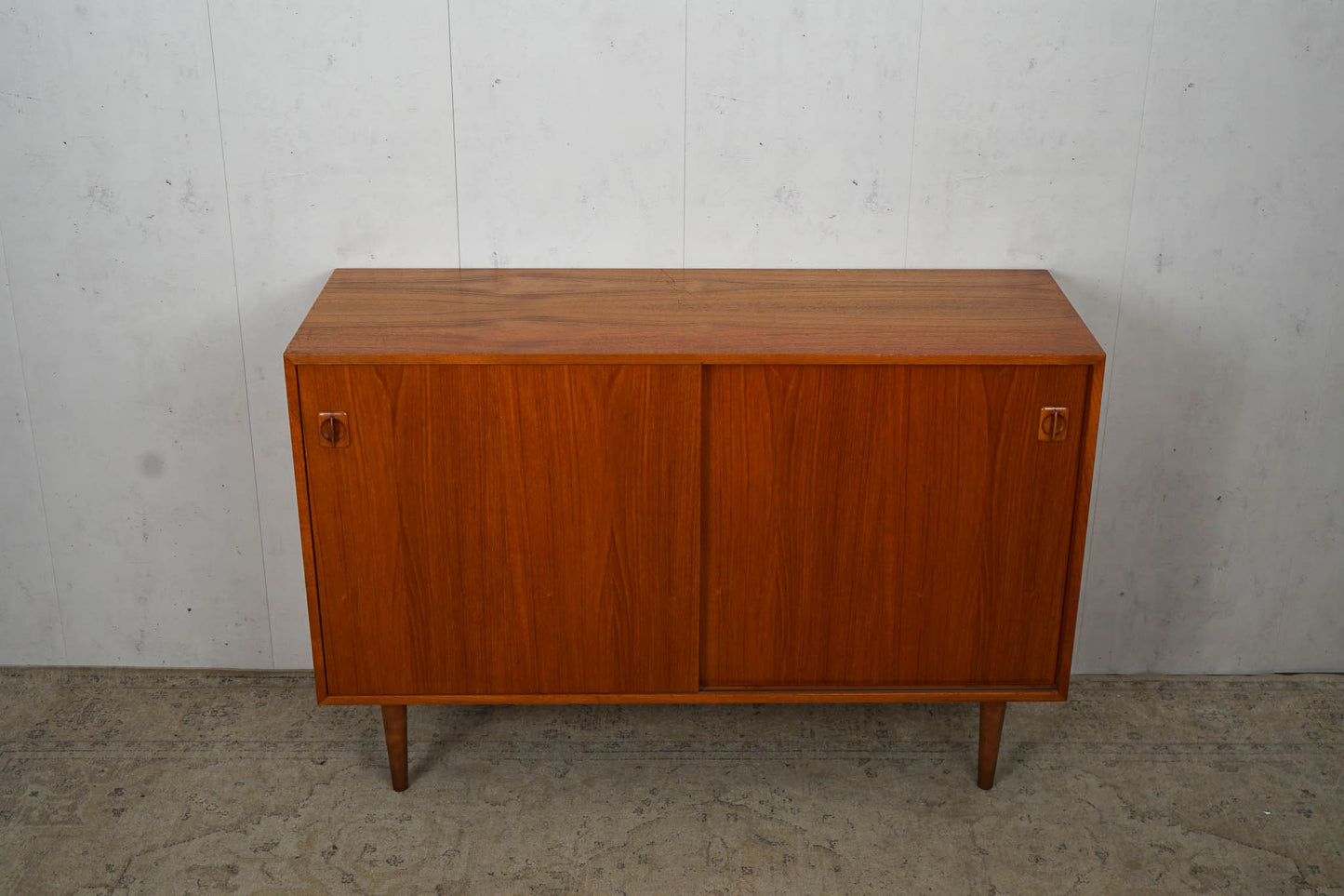 Teak Sideboard Chest of Drawers Danish Mid Century 120cm Vintage