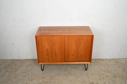 Teak vinyl sideboard record cabinet mid century vintage