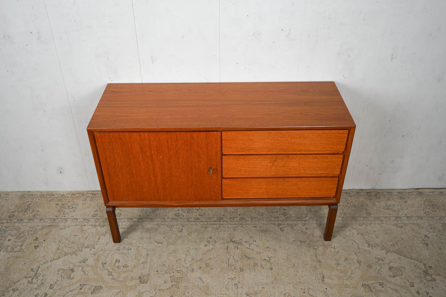 Commode buffet en teck danois Mid Century 110cm vintage