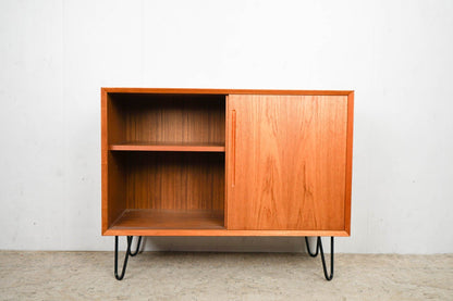 Teak vinyl sideboard record cabinet mid century vintage