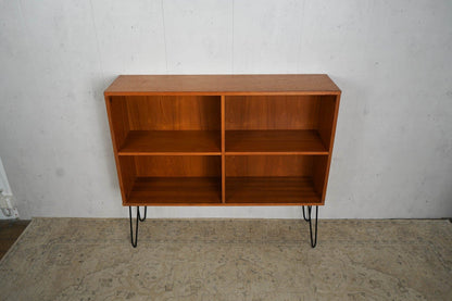 Teak Regal Bücherregal Vintage 120cm 60er Mid Century Retro Dänisch