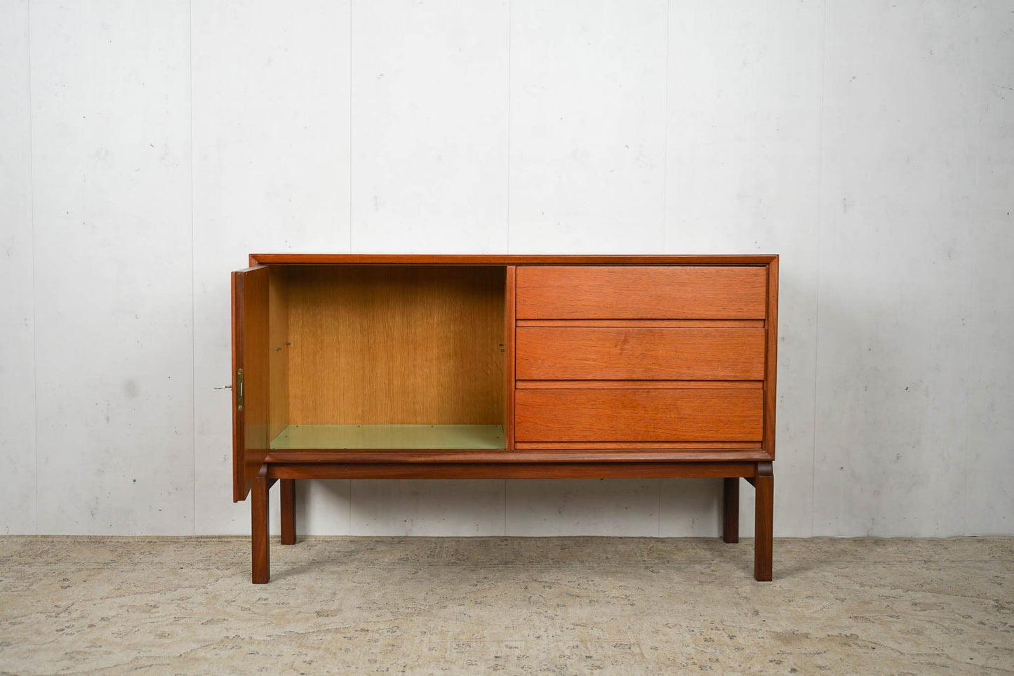 Teak Sideboard Chest of Drawers Danish Mid Century 110cm Vintage