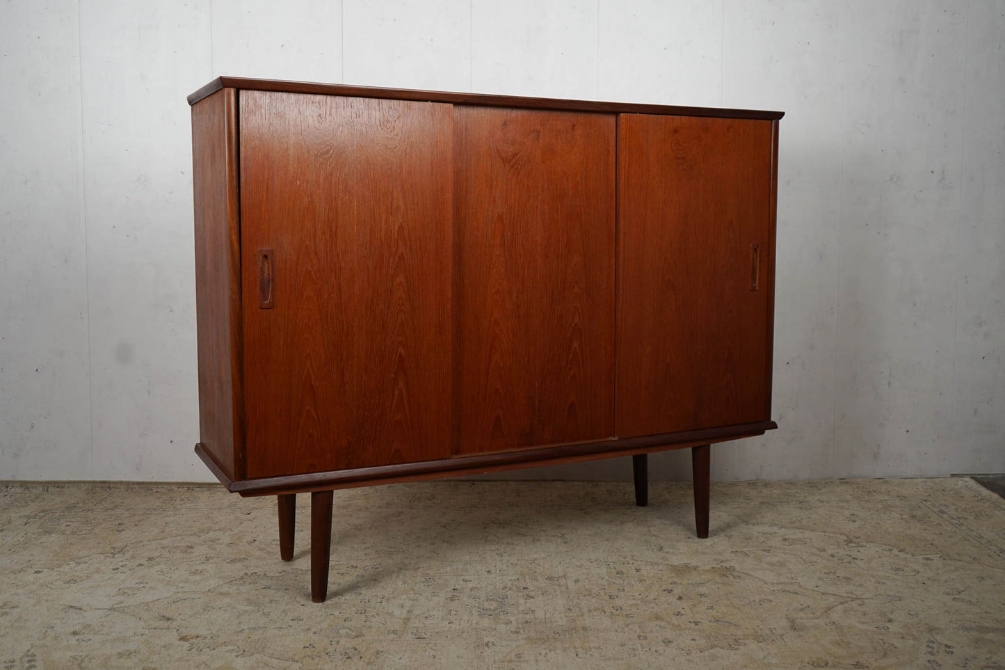 Teak Highboard Sideboard Dänisch Mid Century 140cm Vintage