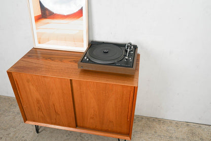 Teak Vinyl Sideboard Plattenschrank Mid Century Vintage