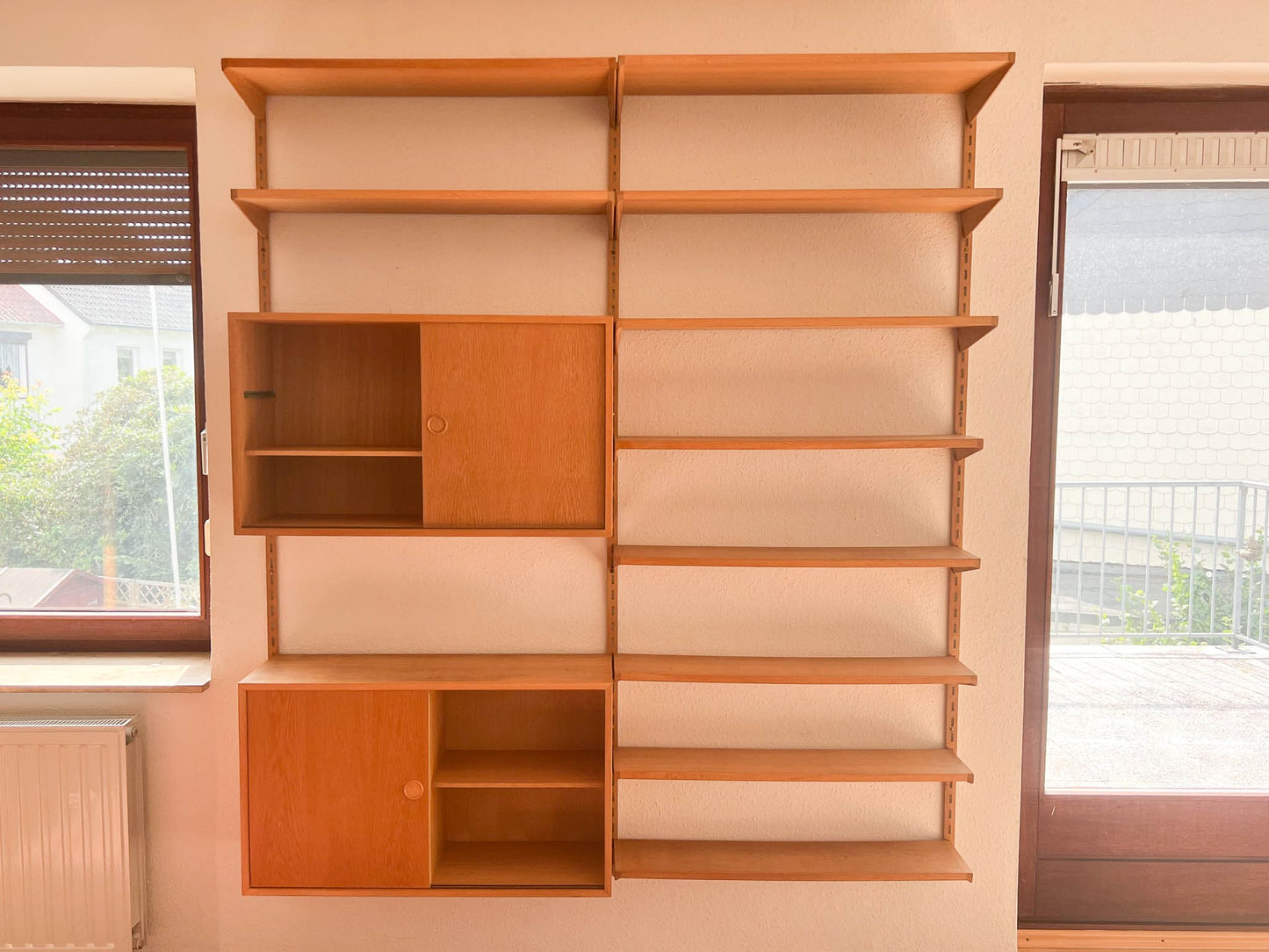 Shelving system by Kai Kristiansen for FM Møbler Oak Vintage