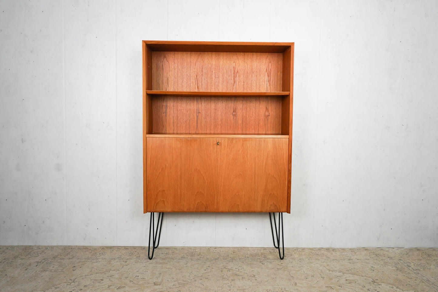 Dänischer Teak Schrank Bücherregal 60er Mid Century Retro Vintage