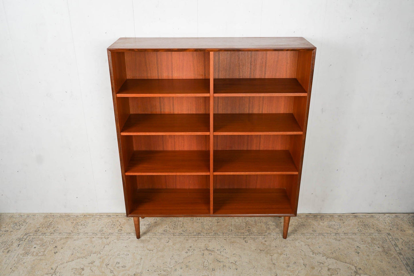 Teak Bücherregal 110cm Mid Century Dänisch Vintage