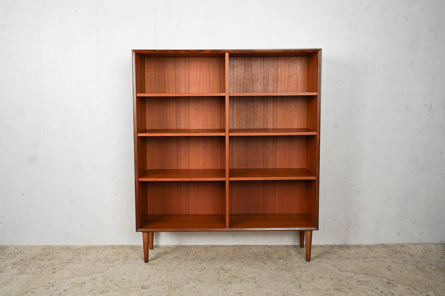 Teak Shelf Bookcase Vintage 60s Mid Century Retro Danish