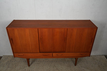 Danish Teak Highboard Sideboard 60s Mid Century 180 cm Vintage