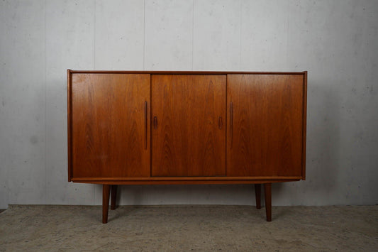 Danish Teak Highboard Sideboard 60s Mid Century Vintage