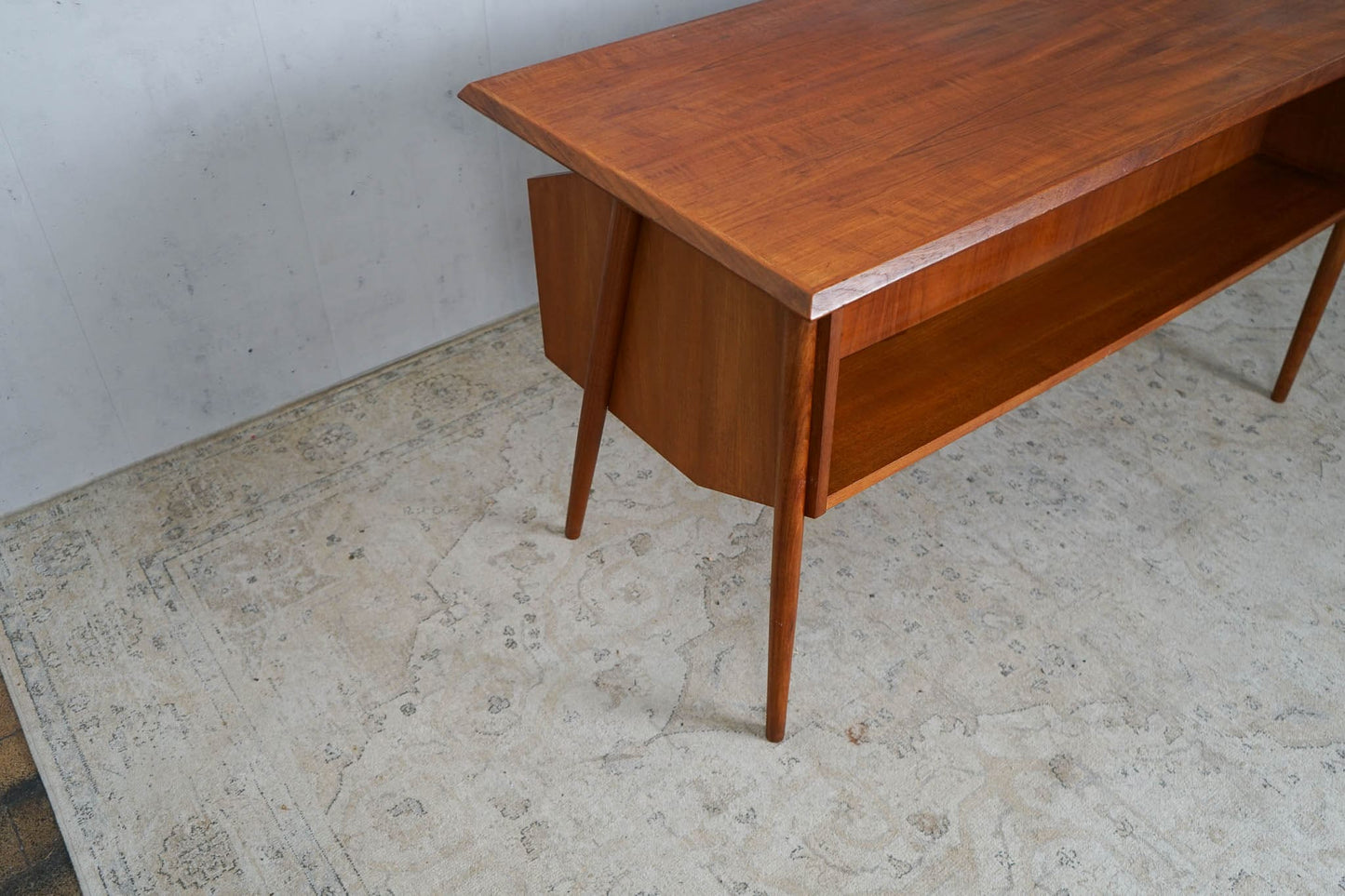 Danish Mid Century Teak Desk by Gunnar Nielsen Tibergaard Vintage