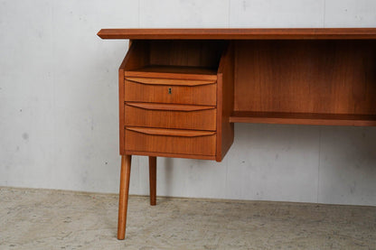 Danish Mid Century Teak Desk by Gunnar Nielsen Tibergaard Vintage