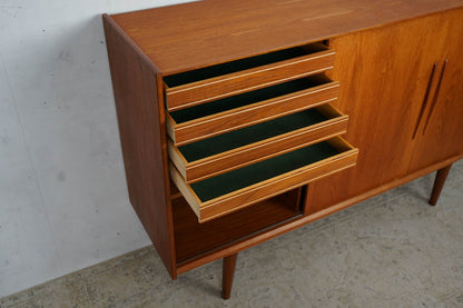 Danish Teak Highboard Sideboard 60s Mid Century Vintage