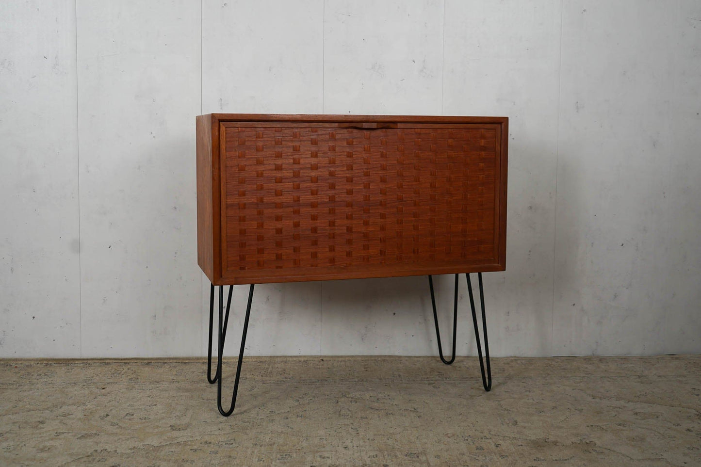 Teak Sideboard Bar Cabinet 60s Mid Century 80cm Vintage