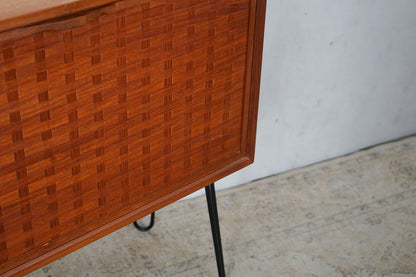 Teak Sideboard Bar Cabinet 60s Mid Century 80cm Vintage