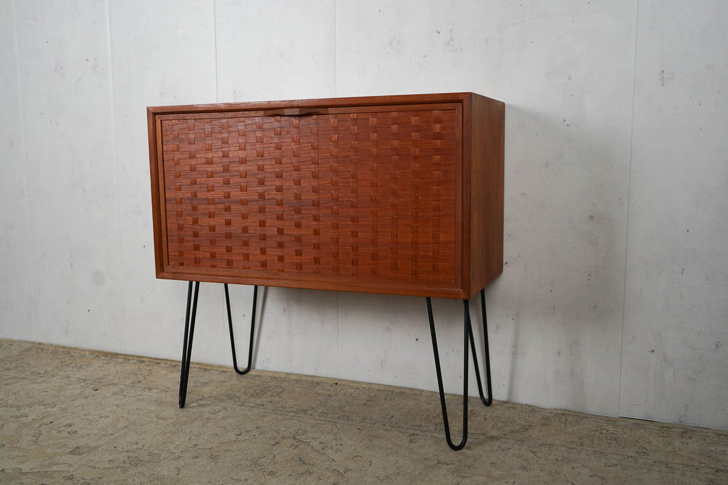 Teak Sideboard Bar Cabinet 60s Mid Century 80cm Vintage