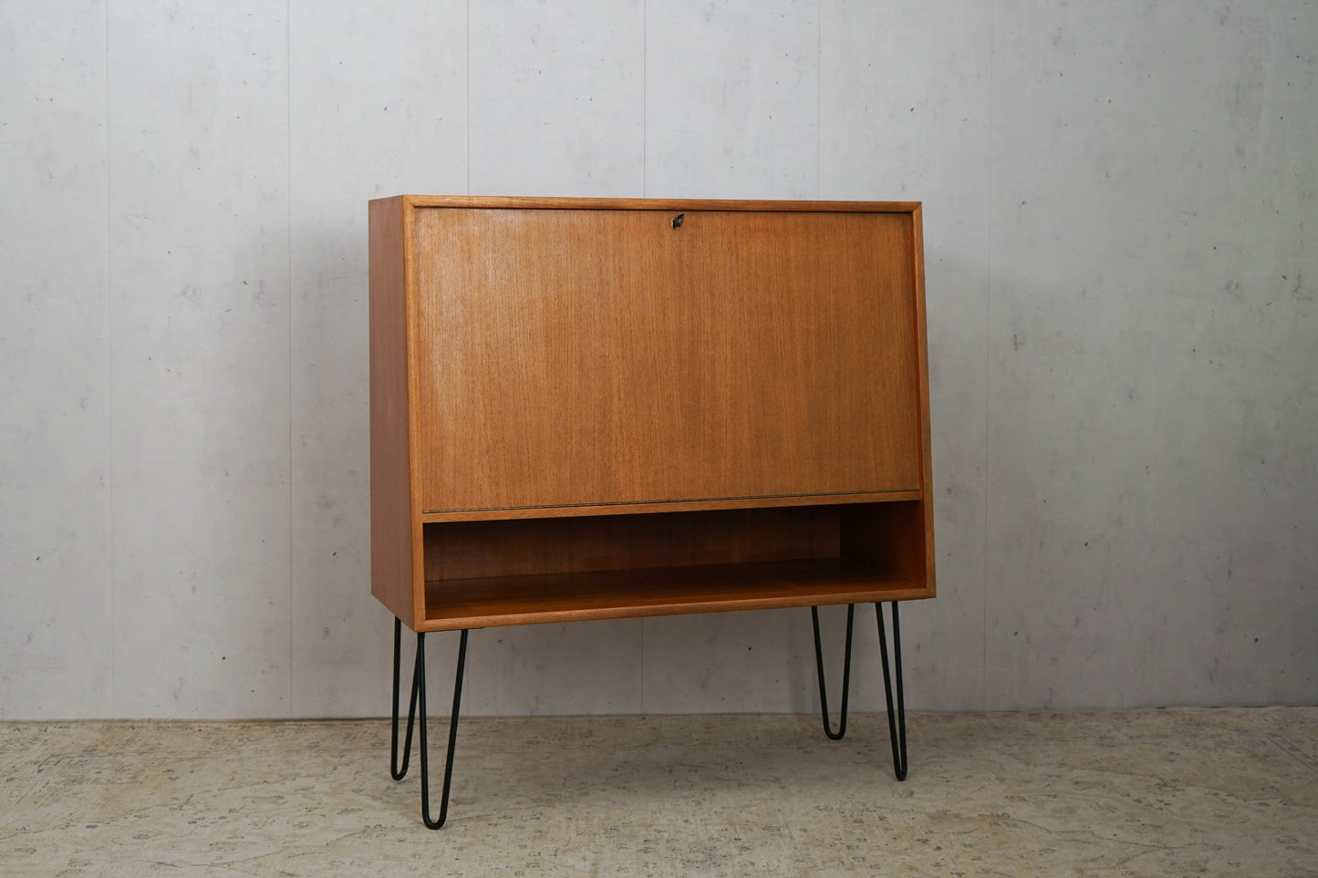 Teak shelf cabinet vintage 60s mid century retro