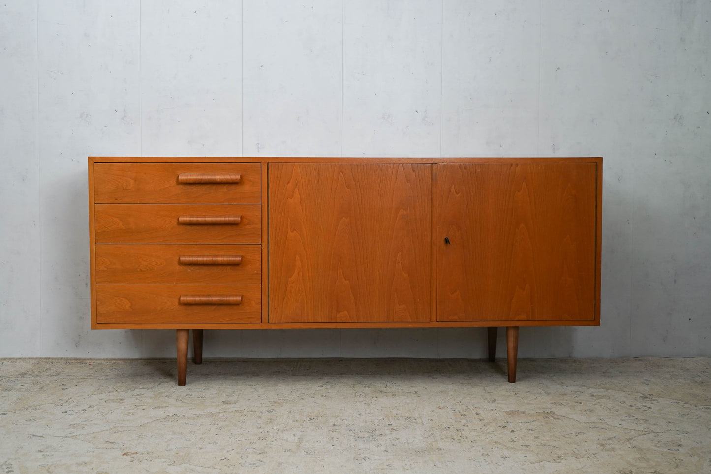 Commode buffet en teck danois Mid Century 170cm vintage