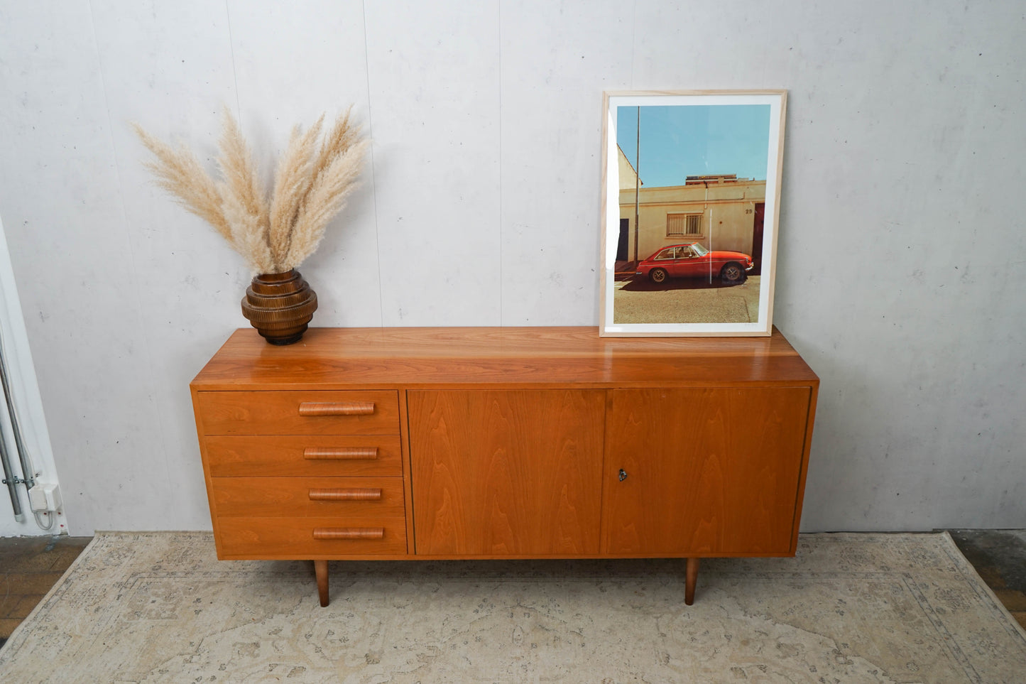 Teak Sideboard Chest of Drawers Danish Mid Century 170cm Vintage