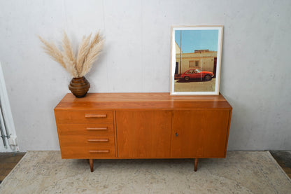 Commode buffet en teck danois Mid Century 170cm vintage