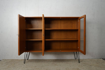 Teak Vitrine Sideboard Mid Century Anrichte Vintage 60er