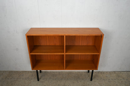 Teak Bücherregal 120cm Mid Century Dänisch Vintage