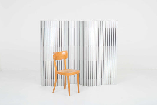 WOGG 39 folding screen by Frédéric Dedelley in natural aluminium