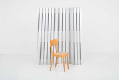 WOGG 39 folding screen by Frédéric Dedelley in aluminium natural vintage