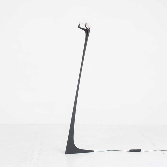 Vintage Montjuic floor lamp by Santiago Calatrava for Artemide red metal