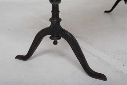 Long dining table with Horgenglarus cast iron feet Vintage