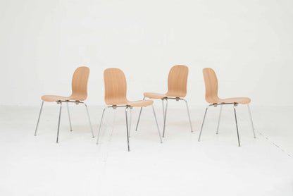 Cappellini Tate chairs by Jasper Morrison, set of 4 vintage