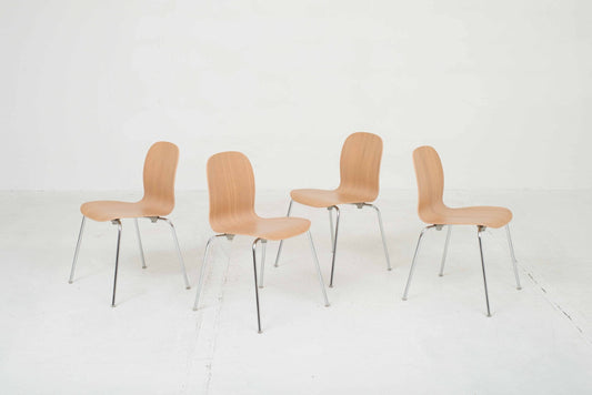 Cappellini Tate chairs by Jasper Morrison, set of four
