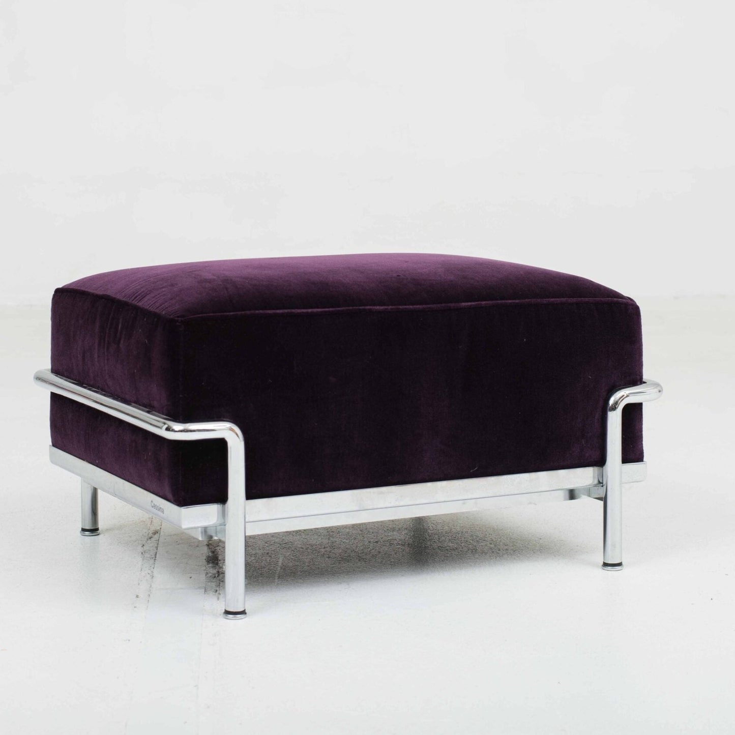 Cassina LC2 Ottoman by Le Corbusier in Velvet Vintage