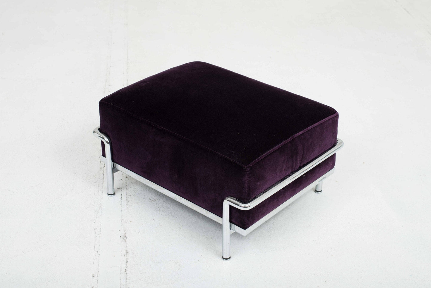 Cassina LC2 Ottoman by Le Corbusier in Velvet Vintage