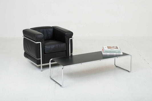 Knoll Laccio 2 Couchtisch von Marcel Breuer in Schwarz