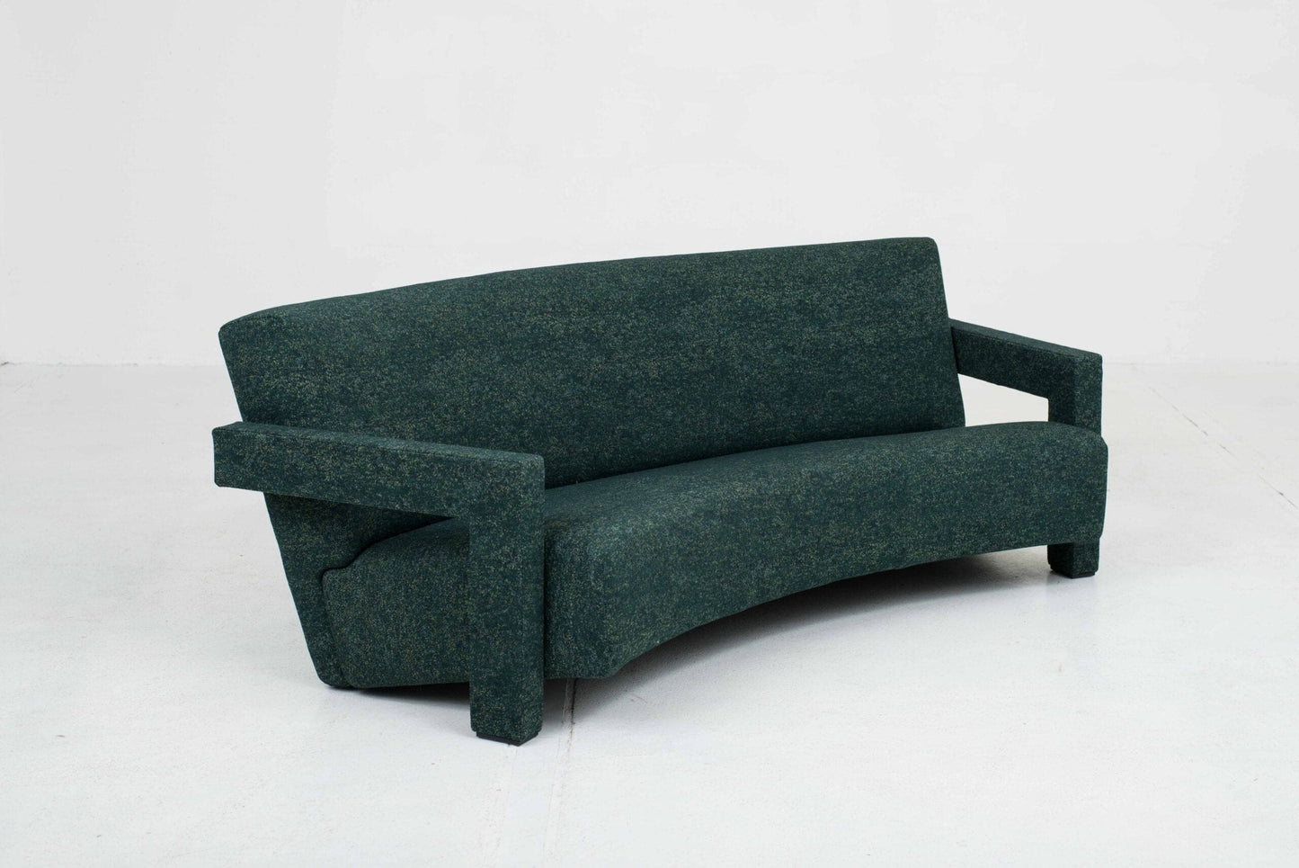 Canapé Cassina 637 Utrecht de Gerrit Rietveld en vert foncé vintage