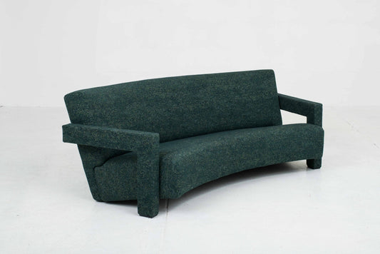 Cassina 637 Utrecht sofa by Gerrit Rietveld in dark green vintage