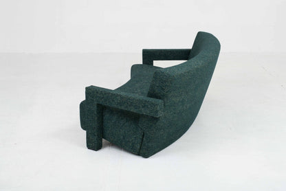 Canapé Cassina 637 Utrecht de Gerrit Rietveld en vert foncé vintage