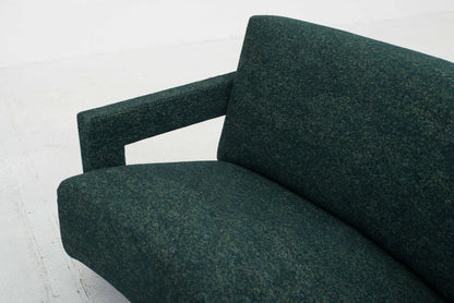 Cassina 637 Utrecht sofa by Gerrit Rietveld in dark green vintage