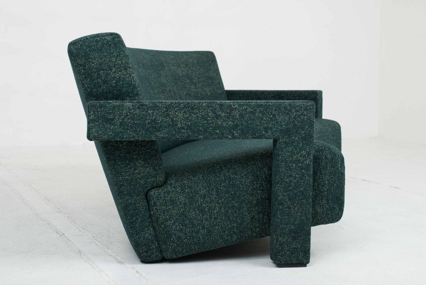 Canapé Cassina 637 Utrecht de Gerrit Rietveld en vert foncé vintage