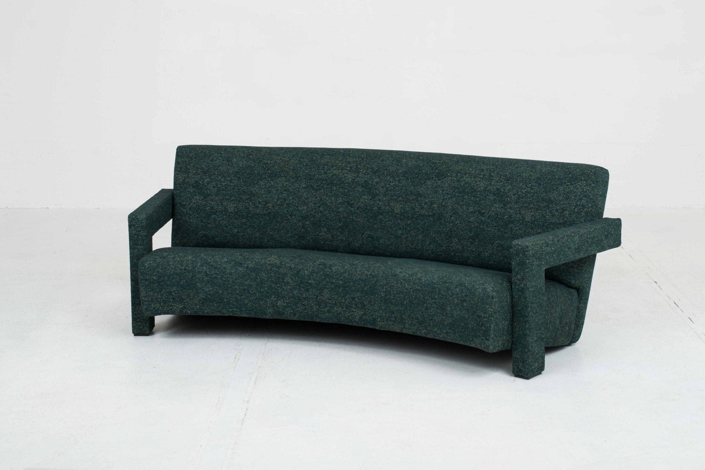 Cassina 637 Utrecht sofa by Gerrit Rietveld in dark green vintage