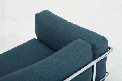 Cassina LC3 Méridienne Sessel von Le Corbusier in Blau - 2nd home