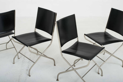 Flexform Carlotta chairs by Antonio Citterio, set of four Vintage