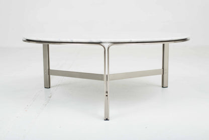 Table basse Flexform Clarke de Carlo Colombo en marbre vintage