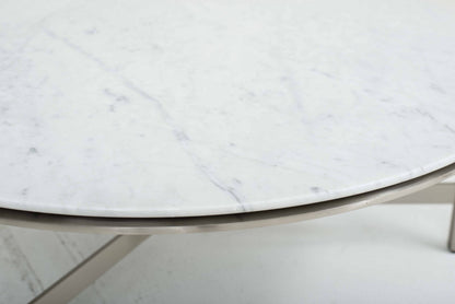 Flexform Clarke coffee table by Carlo Colombo in marble vintage