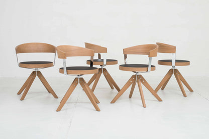 Girsberger chair G125 by Mathias Seiler in vintage oak