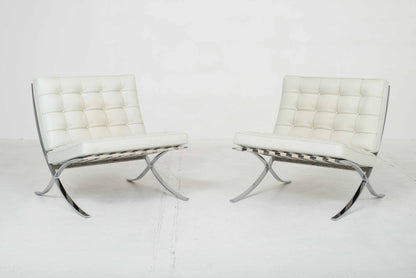 Knoll Barcelona Relax Sessel von Ludwig Mies van der Rohe in Naturleder Vintage