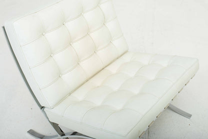 Fauteuil Knoll Barcelona Relax de Ludwig Mies van der Rohe en cuir naturel vintage